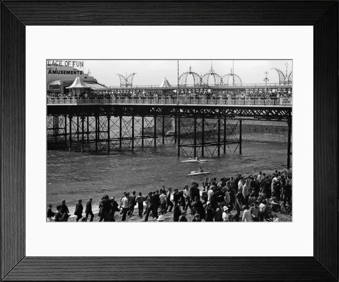 Framed Print : The mods and rockers were two conflicting British youth subcultures of the early to