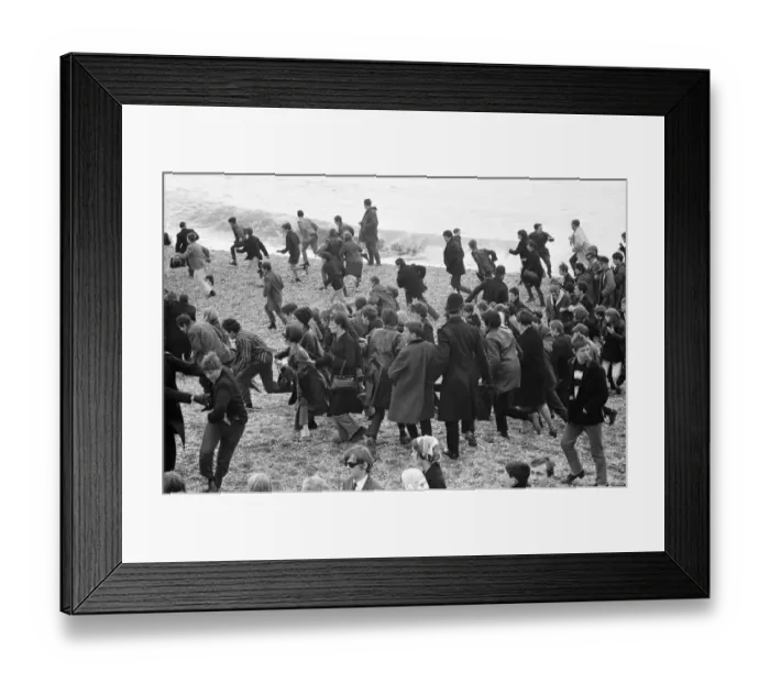 Framed Print : The mods and rockers were two conflicting British youth subcultures of the early to Framed Print : The mods and rockers were two conflicting British youth subcultures of the early to