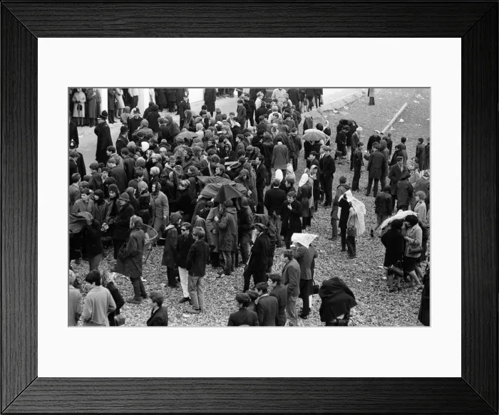 Framed Print : The mods and rockers were two conflicting British youth subcultures of the early to