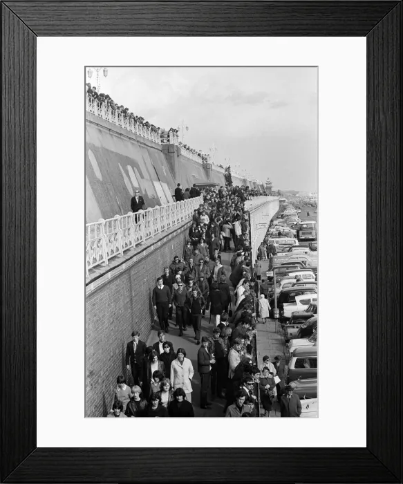 Framed Print : The mods and rockers were two conflicting British youth subcultures of the early to