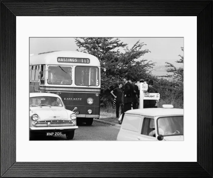 Framed Print : The mods and rockers were two conflicting British youth subcultures of the early to