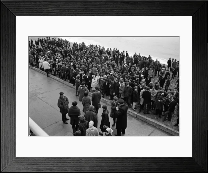 Framed Print : The mods and rockers were two conflicting British youth subcultures of the early to