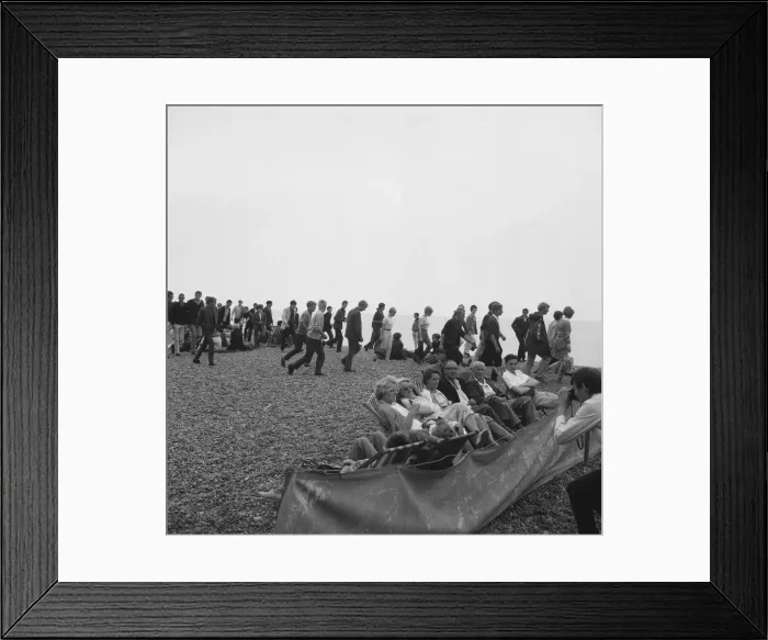 Framed Print : The mods and rockers were two conflicting British youth subcultures of the early to