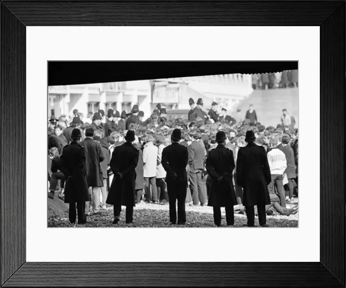 Framed Print : The mods and rockers were two conflicting British youth subcultures of the early to Framed Print : The mods and rockers were two conflicting British youth subcultures of the early to
