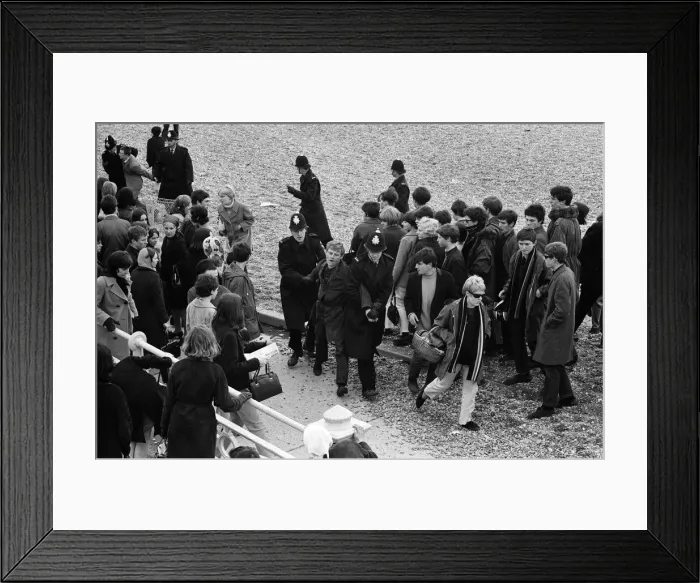 Framed Print : The mods and rockers were two conflicting British youth subcultures of the early to Framed Print : The mods and rockers were two conflicting British youth subcultures of the early to