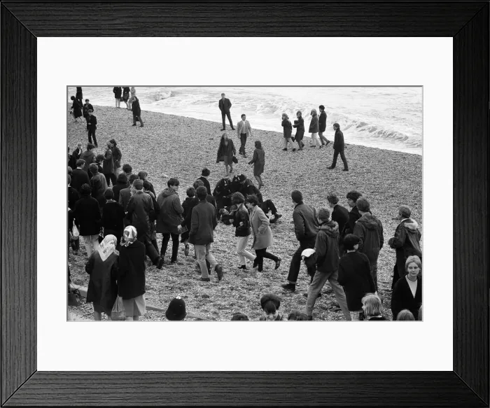 Framed Print : The mods and rockers were two conflicting British youth subcultures of the early to