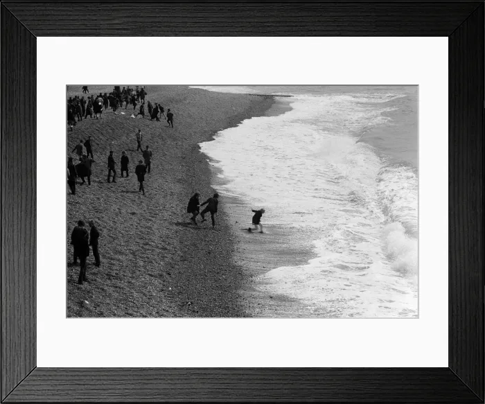 Framed Print : The mods and rockers were two conflicting British youth subcultures of the early to