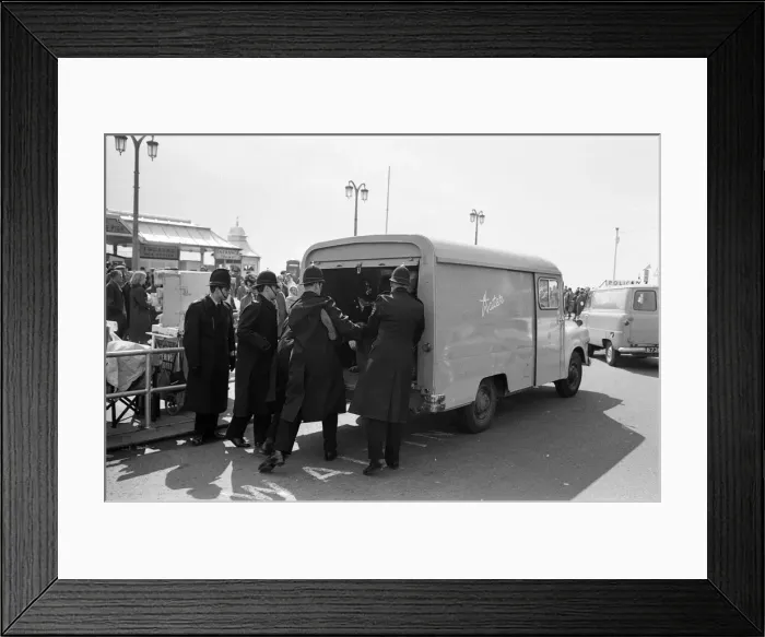 Framed Print : The mods and rockers were two conflicting British youth subcultures of the early to