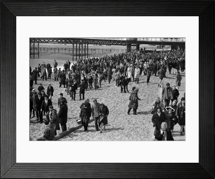 Framed Print : The mods and rockers were two conflicting British youth subcultures of the early to