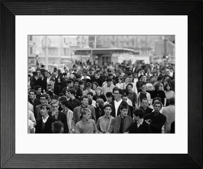 Framed Print : The mods and rockers were two conflicting British youth subcultures of the early to Framed Print : The mods and rockers were two conflicting British youth subcultures of the early to