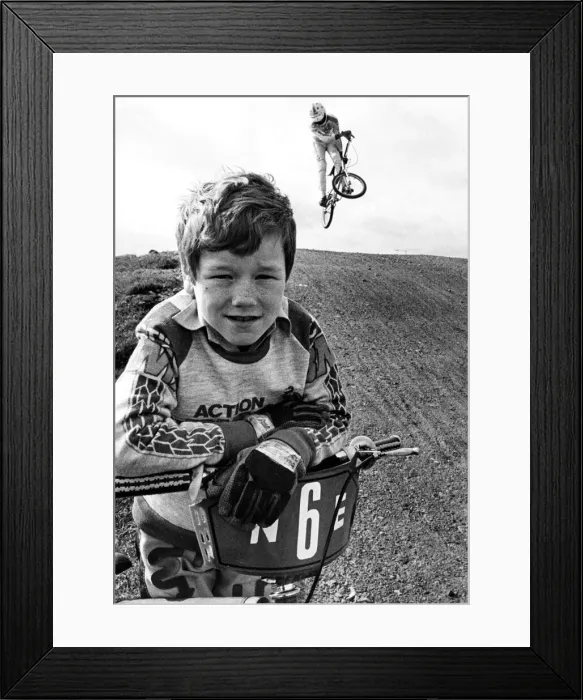 Framed Print : Training courses for young riders are being offered by the Cleveland BMX Club on its new