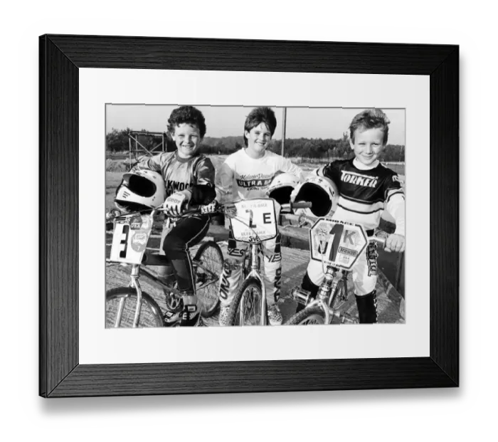Framed Print : These 3 North east bikers are top of the charts in the UK BMX national rankings