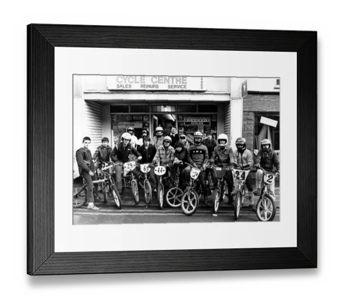 Framed Print : John Tucker (centre back) with his Tuckers Tornadoes, 1st March 1981