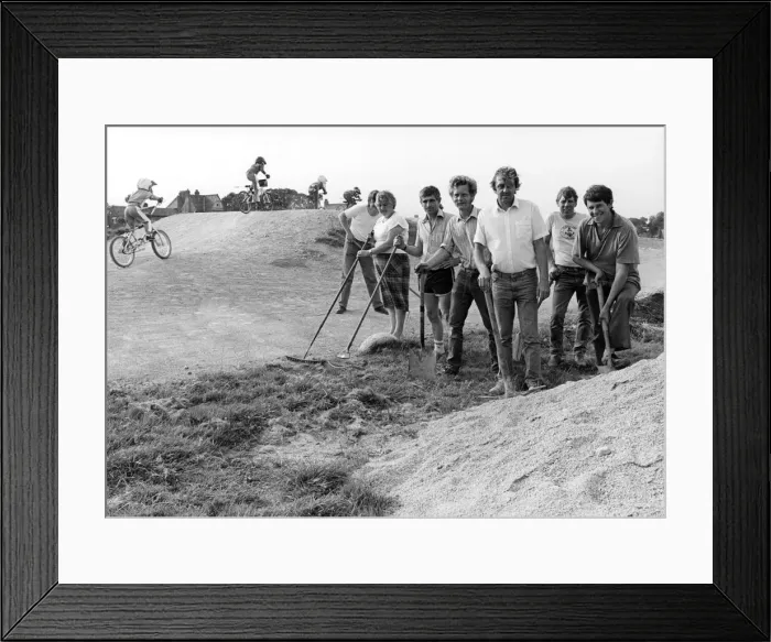 Framed Print : A thriving BMX club is hoping some heavyweight help will roll up to prepare the track for Framed Print : A thriving BMX club is hoping some heavyweight help will roll up to prepare the track for