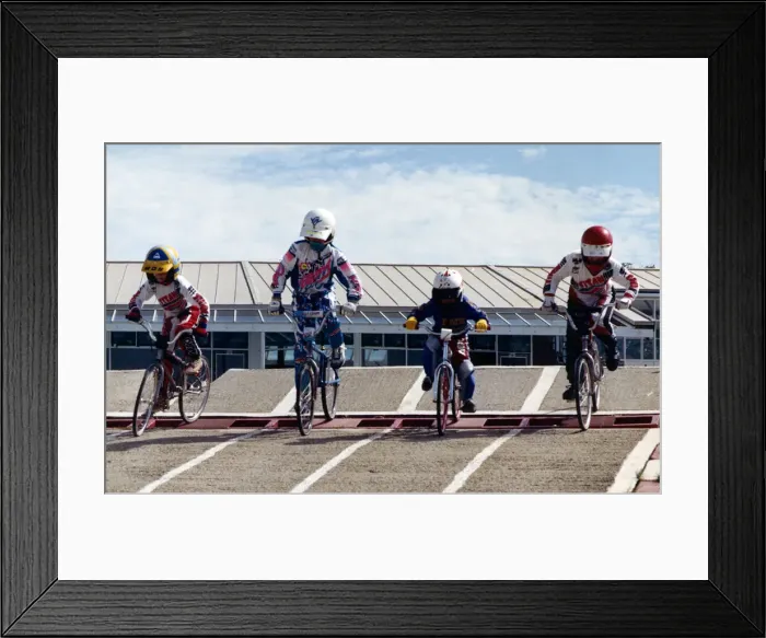 Framed Print : BMX Cycling, 5th August 1989. Lads from the Cleveland BMX Club Framed Print : BMX Cycling, 5th August 1989. Lads from the Cleveland BMX Club