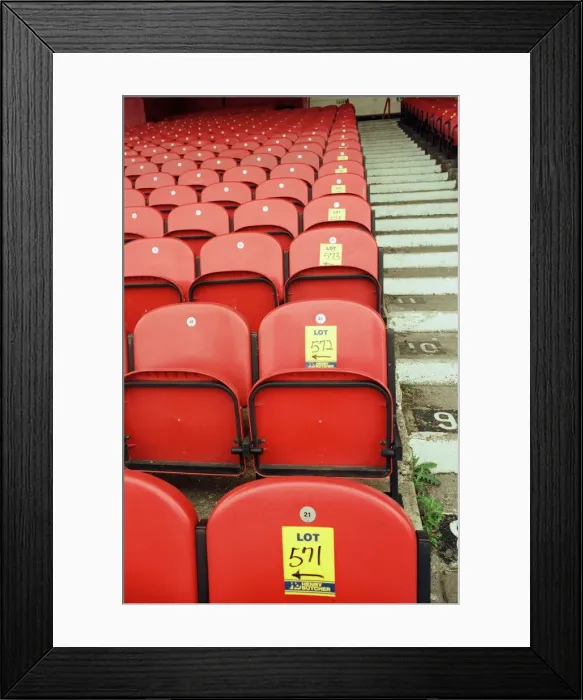 Framed Print : History goes under the hammer when the great Ayresome Park Auction takes place on 23rd