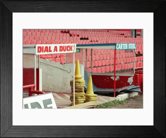 Framed Print : History goes under the hammer when the great Ayresome Park Auction takes place on 23rd Framed Print : History goes under the hammer when the great Ayresome Park Auction takes place on 23rd