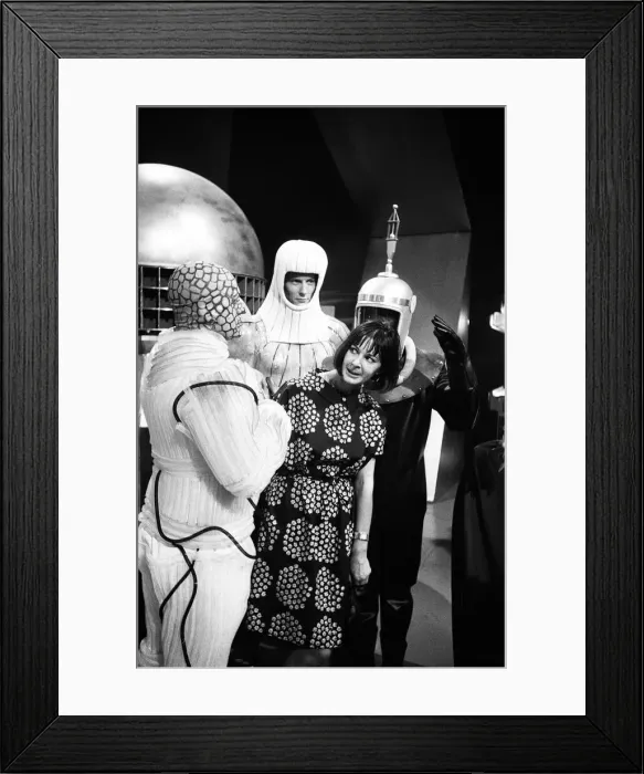 Framed Print : Verity Lambert on the set of Doctor Who, where The Beasts from UGH Framed Print : Verity Lambert on the set of Doctor Who, where The Beasts from UGH