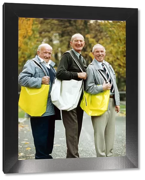 Three older paper boys Andy Murphy, George Hedley and Jack Davies in Birtley