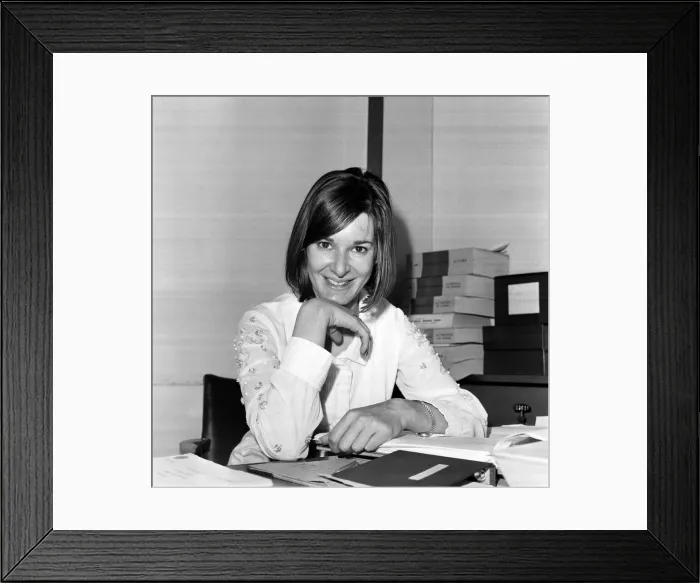 Framed Print : Verity Lambert photographed at the BBC TV headquarters, Shepherds Bush Framed Print : Verity Lambert photographed at the BBC TV headquarters, Shepherds Bush