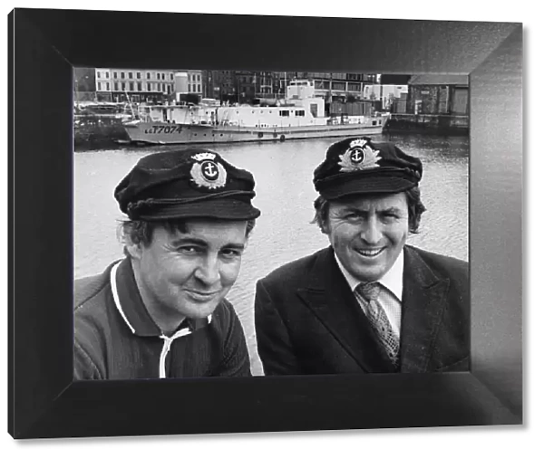 Mr George Evans (left) and Colin Peers joint skippers of the clubship 'Landfall'