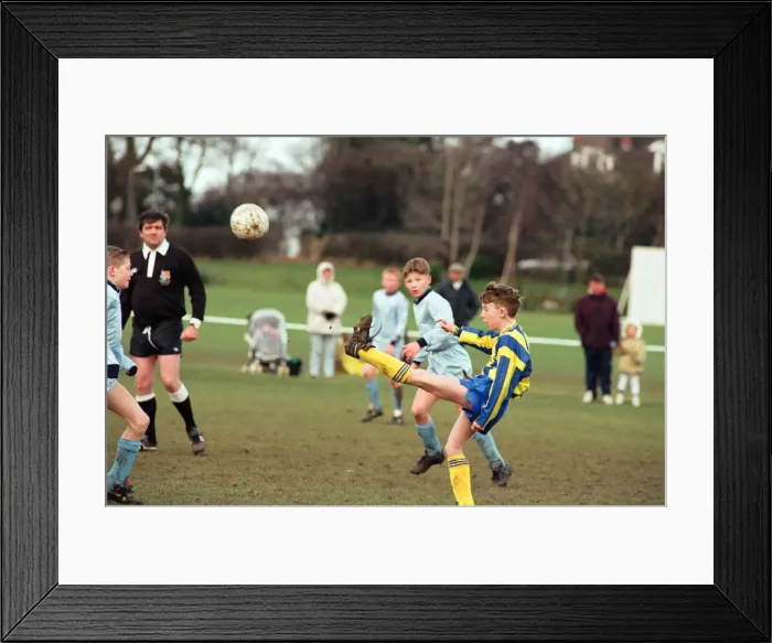 Framed Print : Nunthorpe Athletic v Thornaby Juniors, Under 12s league. 24th January 1993 Framed Print : Nunthorpe Athletic v Thornaby Juniors, Under 12s league. 24th January 1993