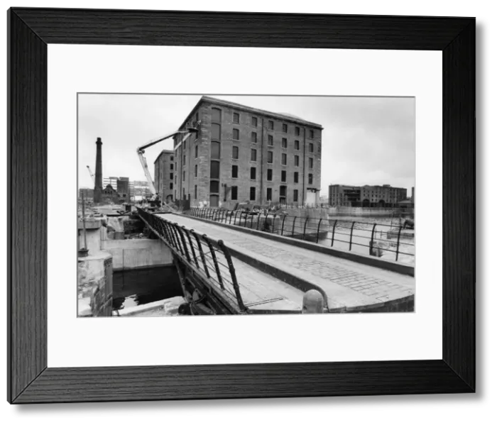 Framed Print : The way across... the restored Hartley swing bridge which leads to the Maritime Framed Print : The way across... the restored Hartley swing bridge which leads to the Maritime