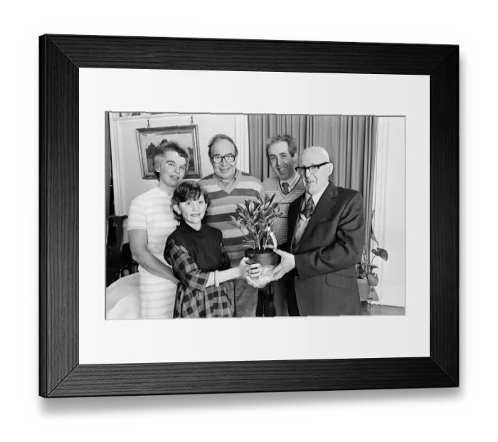 Framed Print : James Hirst, 84, retires after over 70 years as the chorister at Kirkheaton Parish Church