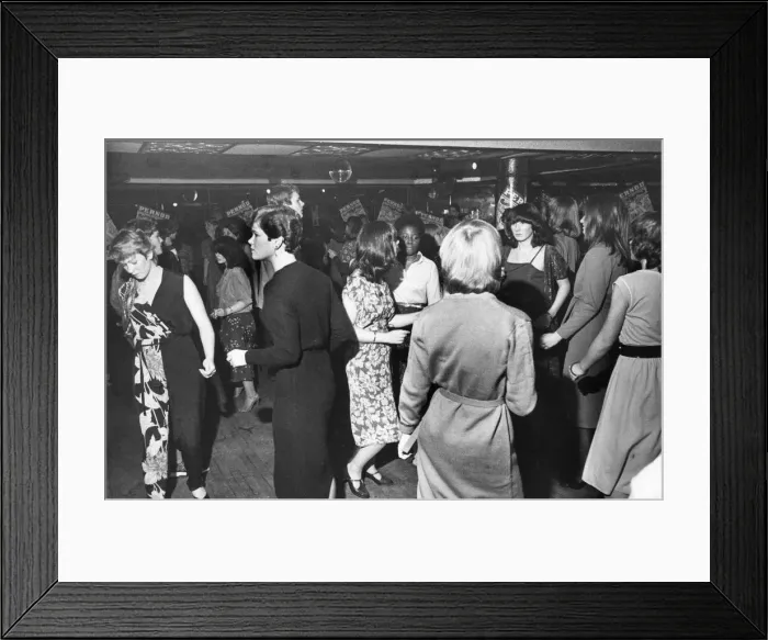 Framed Print : A crowded dance floor at Cagneys Night Club in Liverpool. Circa February 1980 Framed Print : A crowded dance floor at Cagneys Night Club in Liverpool. Circa February 1980