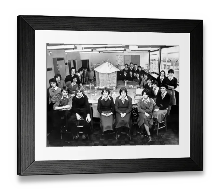 Framed Print : A group of young science pupils at a Cleveland school have won top marks in a regional