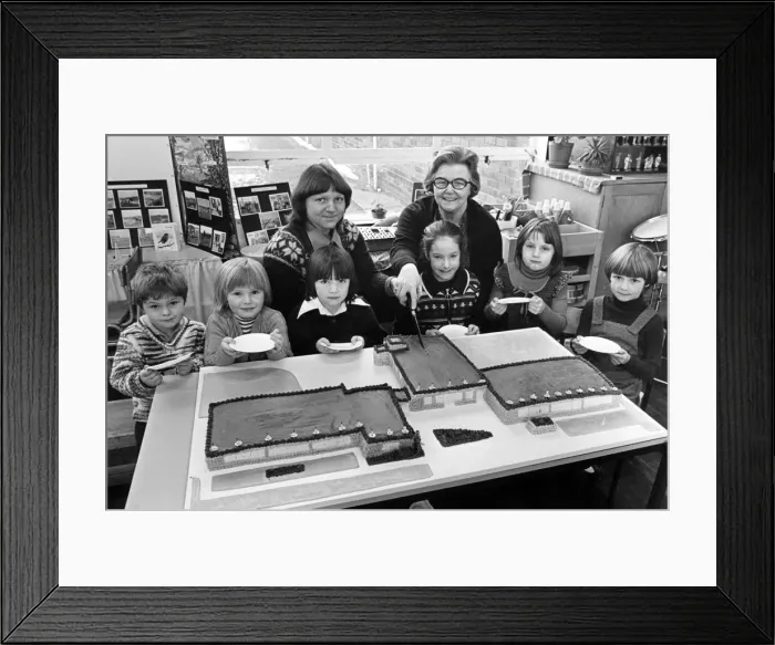 Framed Print : A cake designed and decorated to look like Billingham