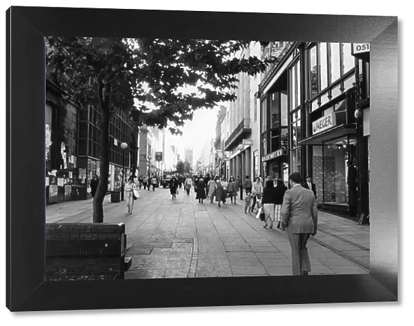 General scene of BoldStreet Liverpool 2nd October 1986