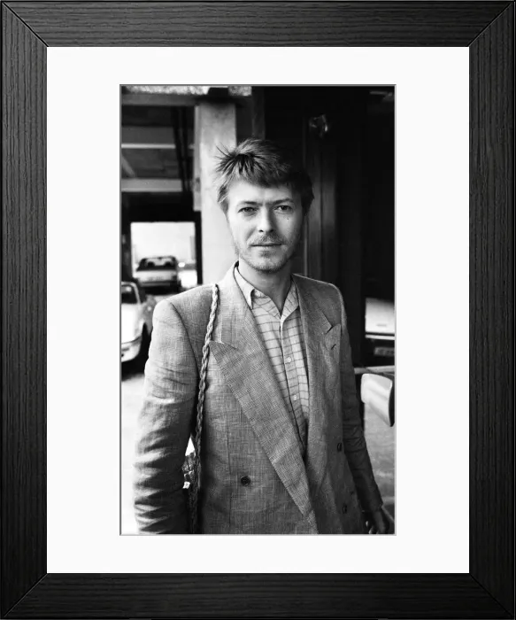 Framed Print : British pop singer David Bowie. August 1981 Framed Print : British pop singer David Bowie. August 1981