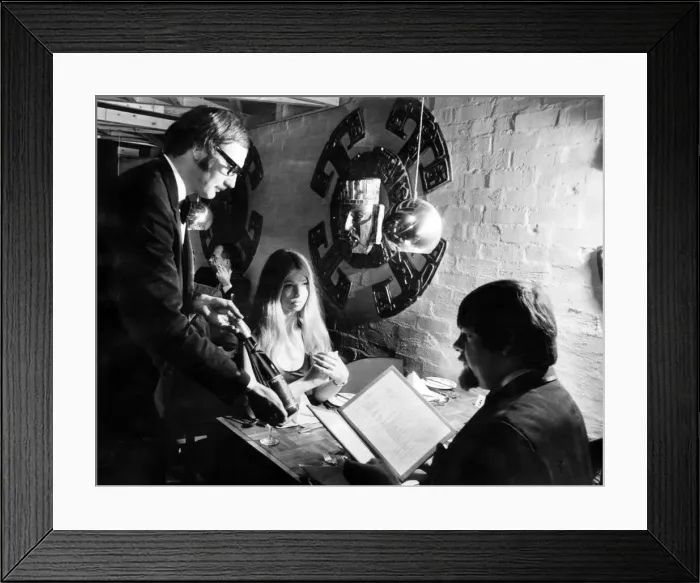 Framed Print : A couple enjoy a night out at La Dolce Vita nightclub, on Smallbrook Ringway in