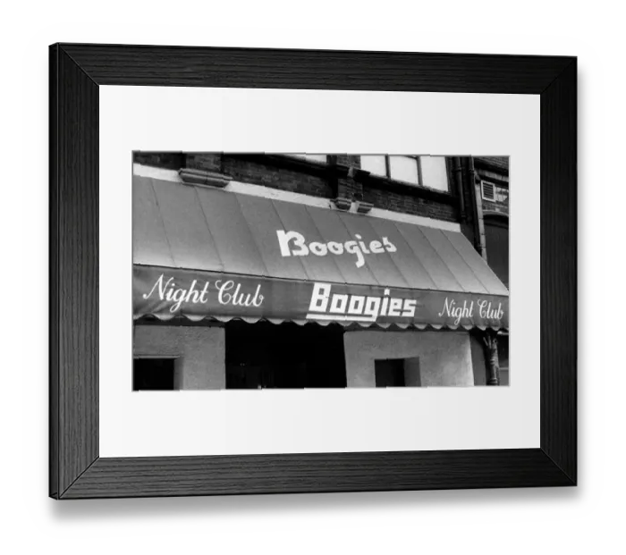 Framed Print : Boogies Nightclub, Birmingham. 3rd April 1989 Framed Print : Boogies Nightclub, Birmingham. 3rd April 1989