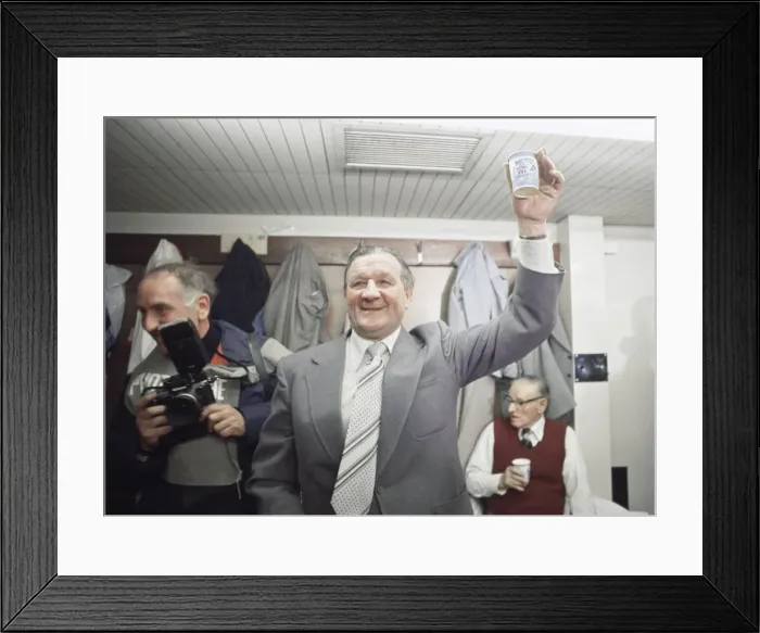 Framed Print : Liverpool win the League Championship after a goalless draw with West Ham United