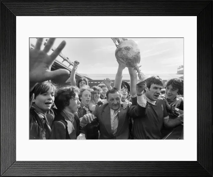 Framed Print : Liverpool win the League Championship after a goalless draw with West Ham United
