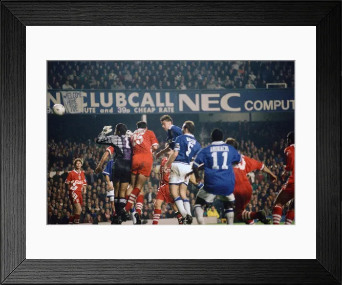Framed Print : Barclays Premier League match at Goodison Park. Everton 2 v Liverpool 0 Framed Print : Barclays Premier League match at Goodison Park. Everton 2 v Liverpool 0