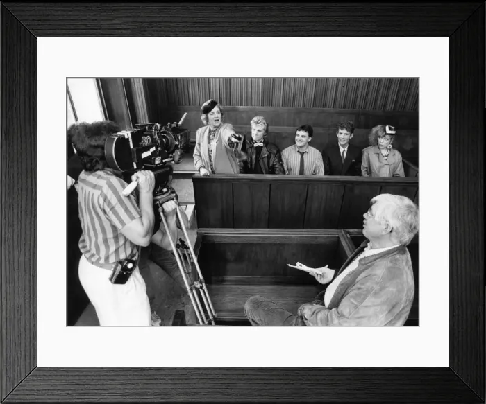 Framed Print : The Boswell family (left to right Jean Boht, Peter Howitt, Victor McGuire Framed Print : The Boswell family (left to right Jean Boht, Peter Howitt, Victor McGuire