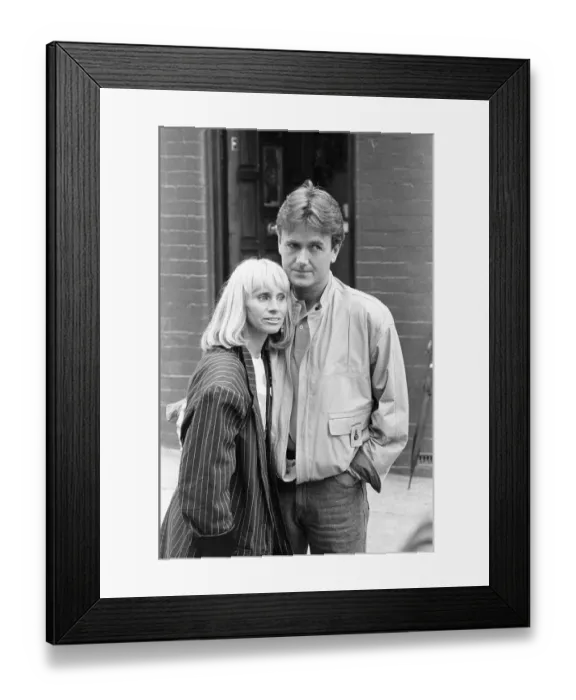 Framed Print : Rita Tushingham and Bryan Murray seen here during a break in filming the BBC the comedy Framed Print : Rita Tushingham and Bryan Murray seen here during a break in filming the BBC the comedy