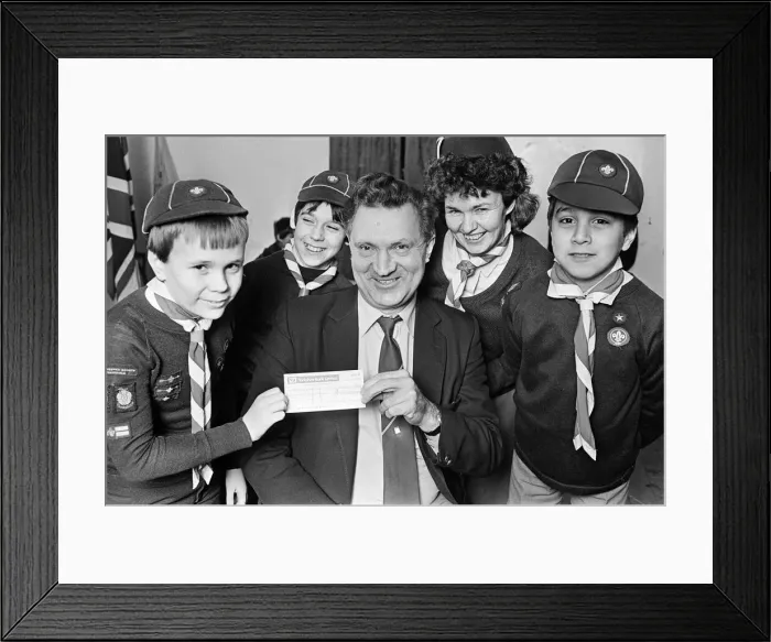 Framed Print : Mr Brian Carter, the secretary of Huddersfield Third World Committee Framed Print : Mr Brian Carter, the secretary of Huddersfield Third World Committee