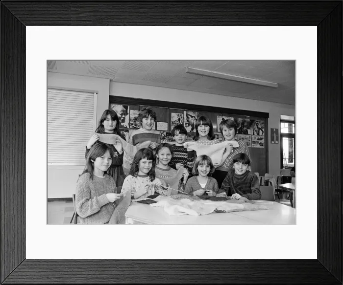 Framed Print : Knitting jumpers, cardigans and blankets for refugee camps in Ethiopia Framed Print : Knitting jumpers, cardigans and blankets for refugee camps in Ethiopia
