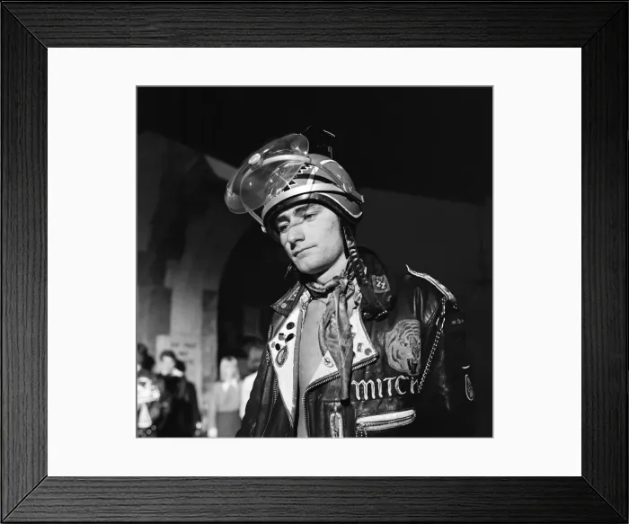 Framed Print : The mods and rockers were two conflicting British youth subcultures of the early to Framed Print : The mods and rockers were two conflicting British youth subcultures of the early to