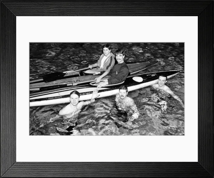 Framed Print : Members of the TA from Coulby Newham are to take to the water for charity in a marathon Framed Print : Members of the TA from Coulby Newham are to take to the water for charity in a marathon