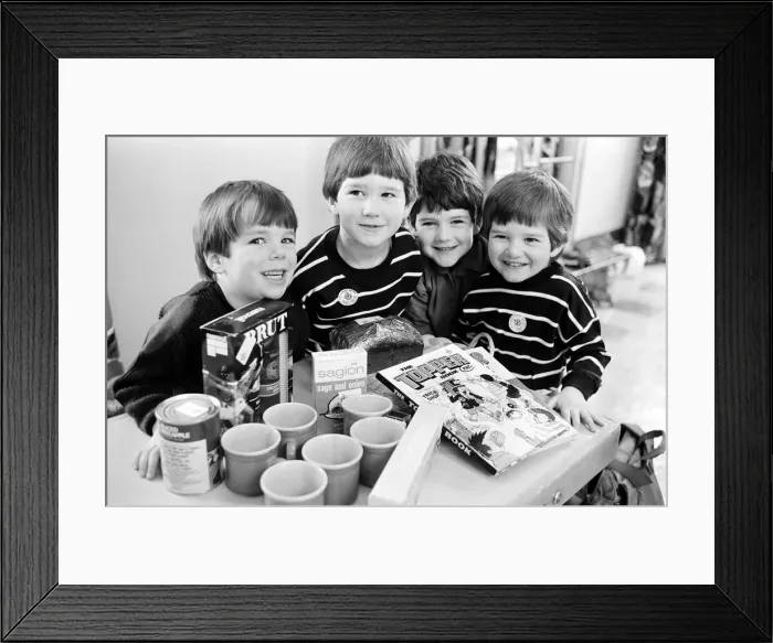 Framed Print : Blue Peters sightsaver appeal is £140 better off thanks to a bring-and-buy Framed Print : Blue Peters sightsaver appeal is £140 better off thanks to a bring-and-buy