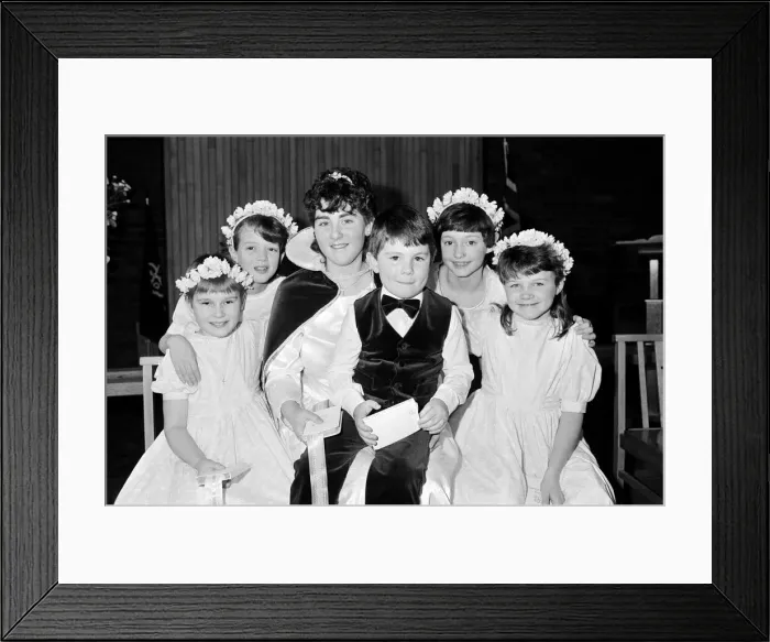 Framed Print : Choir girl Debbie Fox is the new Sunday school queen at St Andrews Methodist Church Framed Print : Choir girl Debbie Fox is the new Sunday school queen at St Andrews Methodist Church
