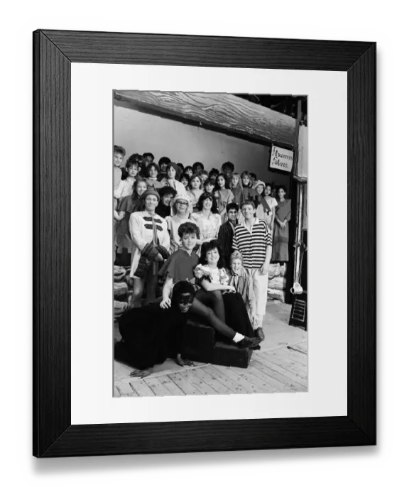 Framed Print : Dick Whittington and his faithful cat strolled into Huddersfield this week - for Royds Framed Print : Dick Whittington and his faithful cat strolled into Huddersfield this week - for Royds