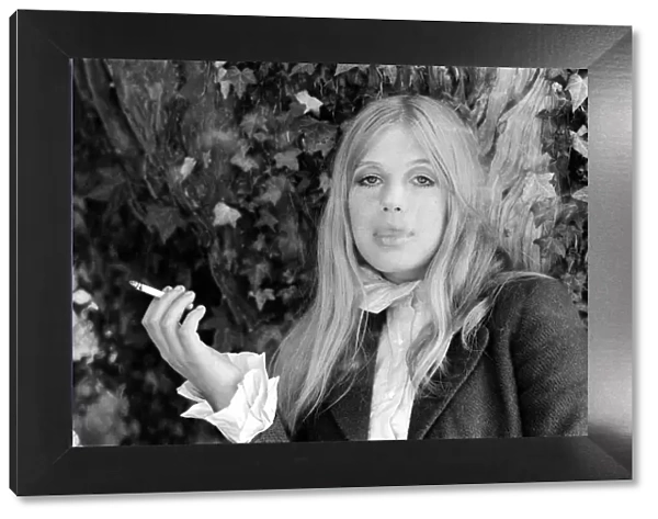 Marianne Faithfull, pictured at home in Aldworth, Berkshire, 10th October 1971