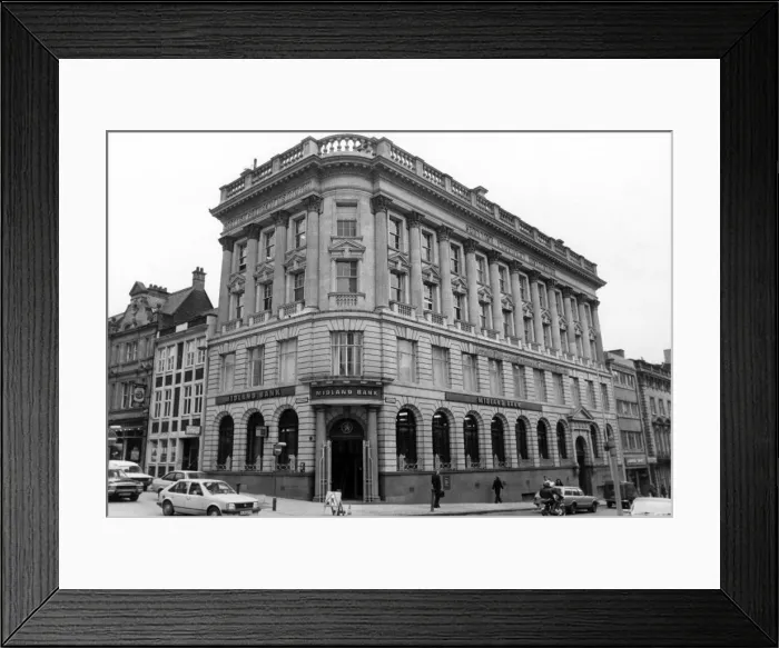 Framed Print : Midland Bank, Newcastle. 20th February 1983 Framed Print : Midland Bank, Newcastle. 20th February 1983