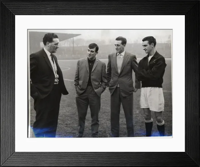 Framed Print : Dunfermline FC April 1961 Jock Stein Fraser Millar and Thomson